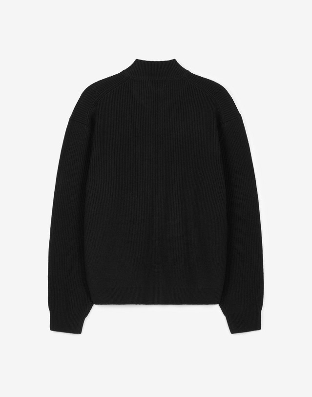 티엔지티 Cashmere Blend Full-Zip Knit (Black) 블랙 상세