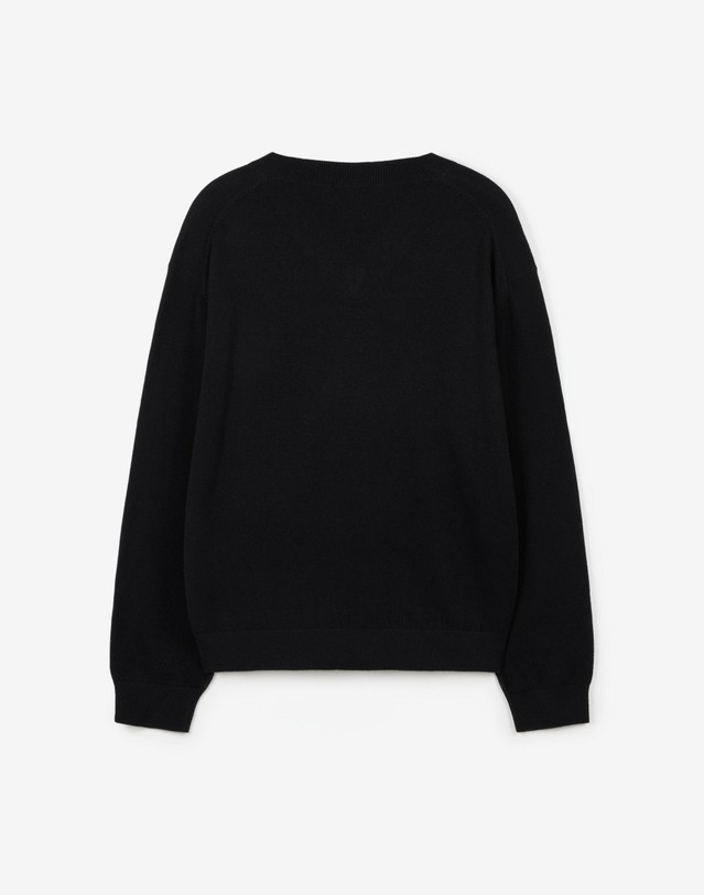 티엔지티 Cashmere Blend V-Neck Knit (Black) 블랙 상세