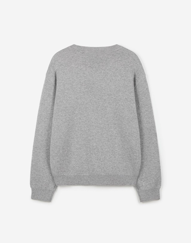 티엔지티 Cashmere Blend V-Neck Knit (Grey) 그레이 상세
