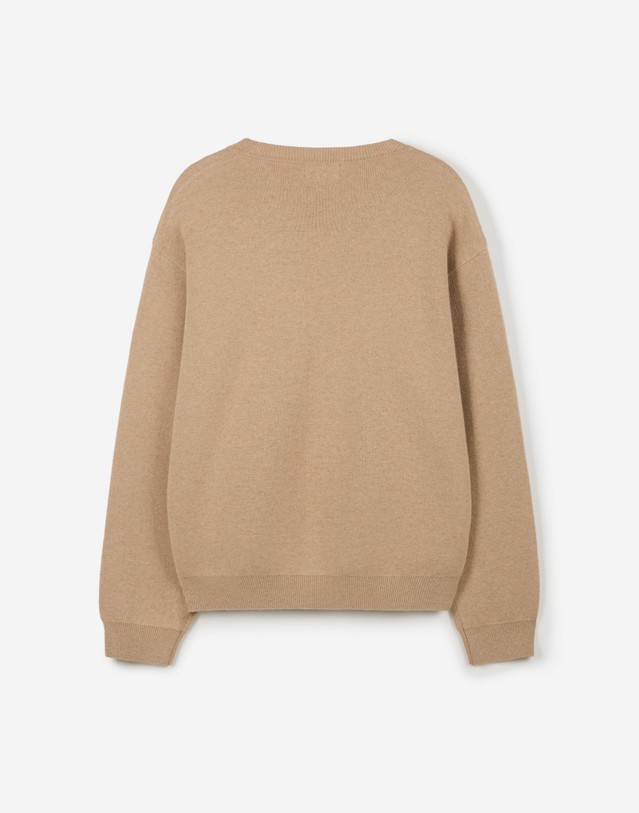 티엔지티 Cashmere Blend V-Neck Knit (Beige) 베이지 상세