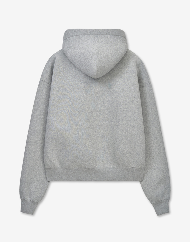 티엔지티 Sculpted Oversize Hoodie Zip-Up (Melange Grey) 그레이 착용컷
