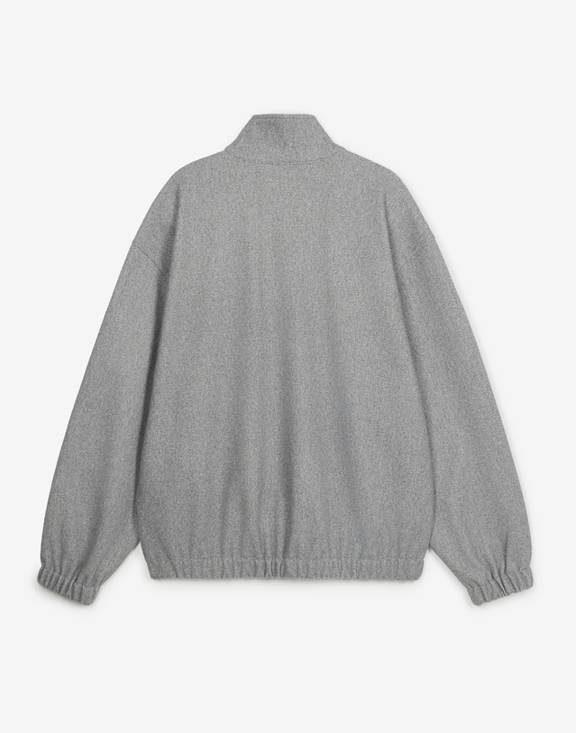티엔지티 Oversized Fleece Quarter Zip (Grey) 그레이 착용컷