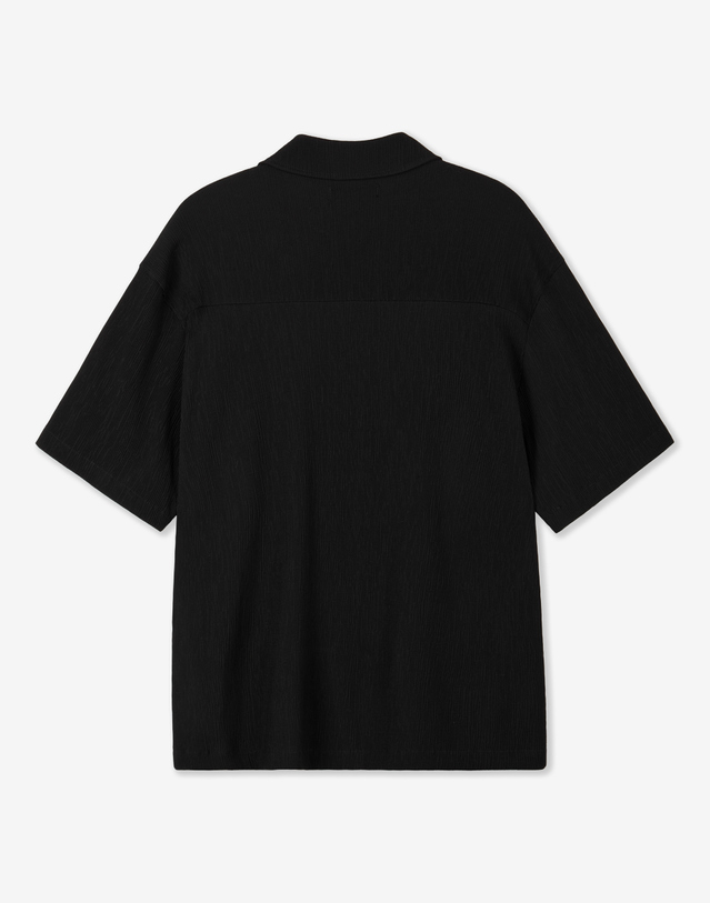 키노시타 바이 티엔지티 Kinoshita Seersucker Quarter Zip (Black) 블랙 착용컷