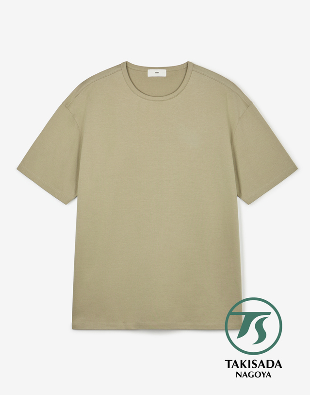 티엔지티 Takisada Japanese Cotton Tee (Khaki) 카키 착용컷