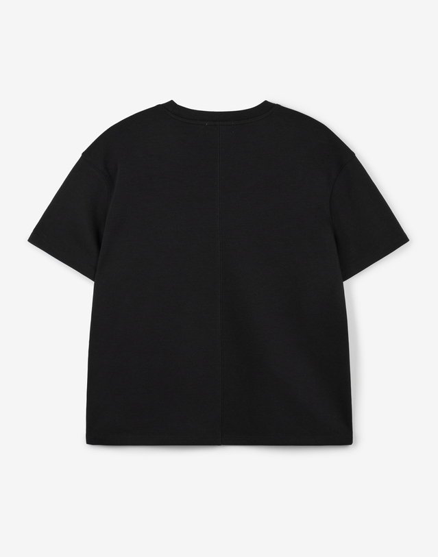 티엔지티 Essential Cropped Tee (Black) 블랙 착용컷