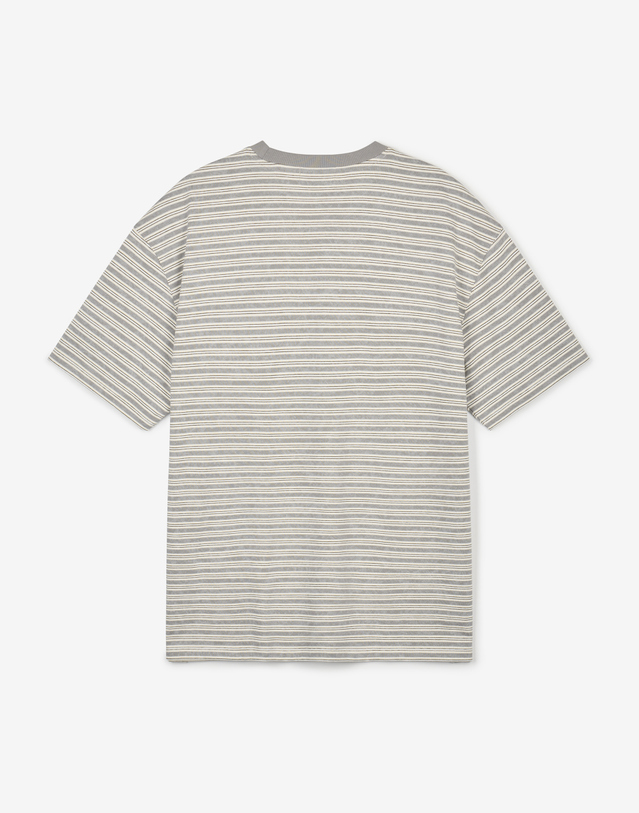 티엔지티 Vintage Striped Tee (Grey) 그레이 착용컷