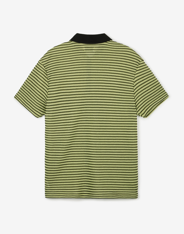 티엔지티 Crochet Striped Polo (Light Green) 초록 착용컷