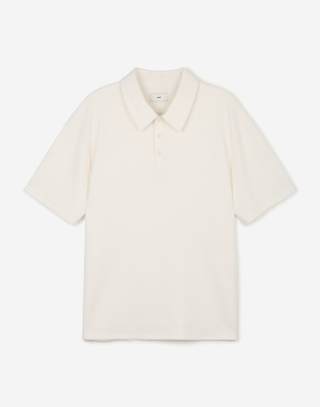 티엔지티 Tweed Polo (Ivory) 아이보리 착용컷