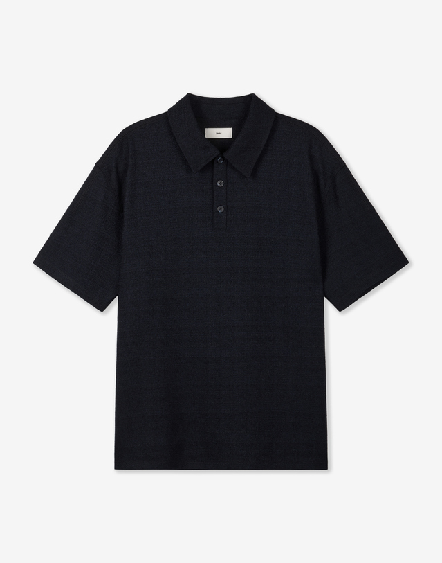 티엔지티 Tweed Polo (Dark Navy) 네이비 착용컷