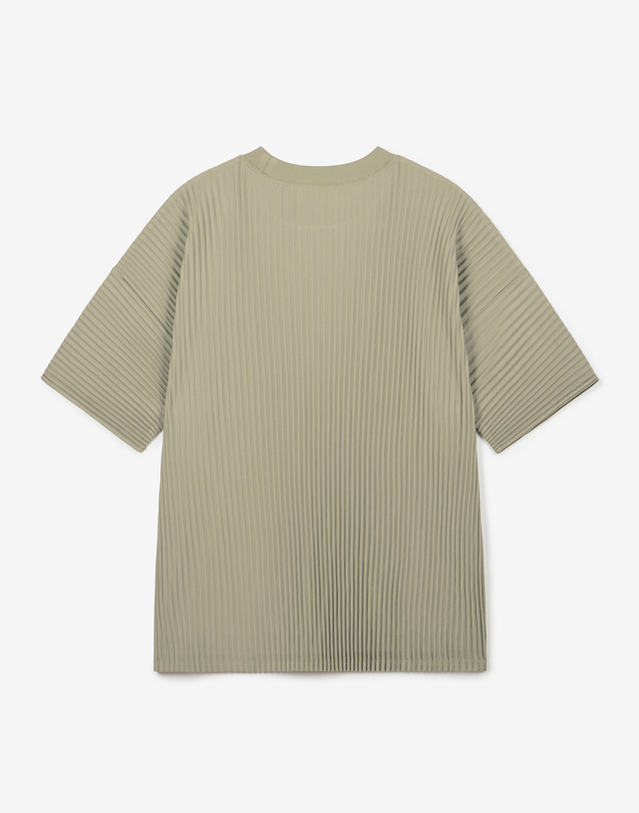 요요기 플리츠 바이 티엔지티 [NEW COLOR] Yoyogi Pleats Tee (Beige) 베이지 착용컷