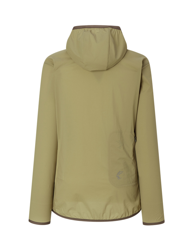 티톤 브로스 [초경량]여성 Wind River Hoody 진한 베이지 착용컷