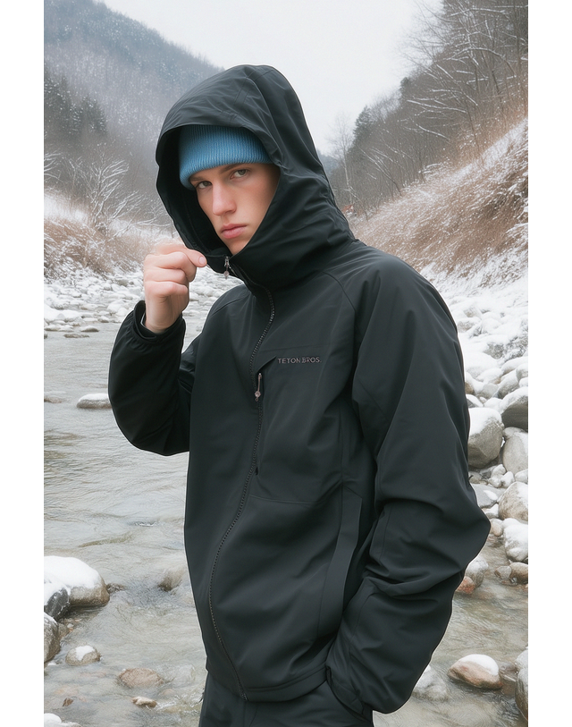 티톤 브로스 New Wapiti Hoody 블랙 착용컷