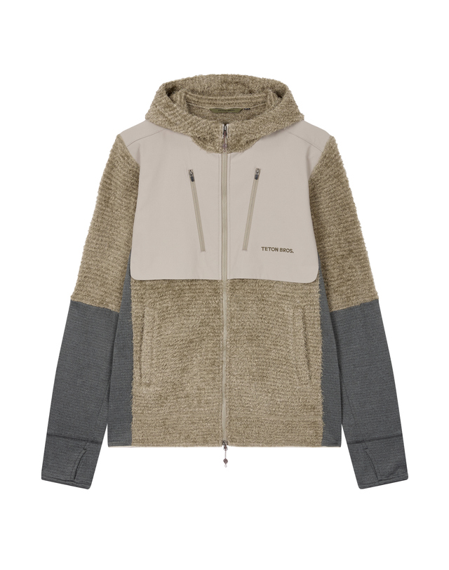 티톤 브로스 OCTA Highloft Tec Hoody 밝은 브라운 착용컷