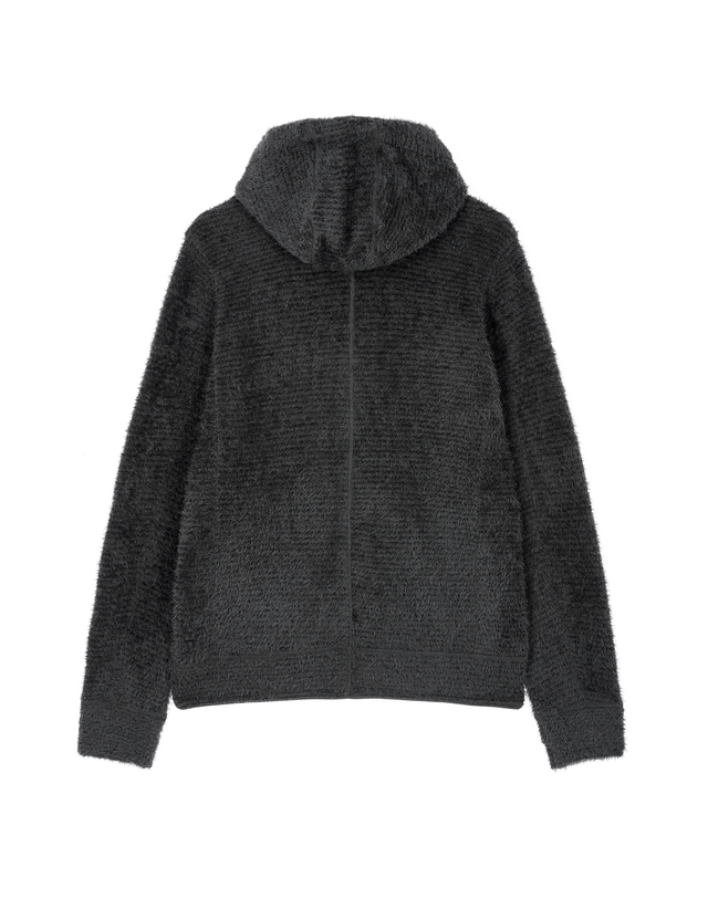 티톤 브로스 OCTA Highloft Fullzip Hoody 차콜 그레이 착용컷