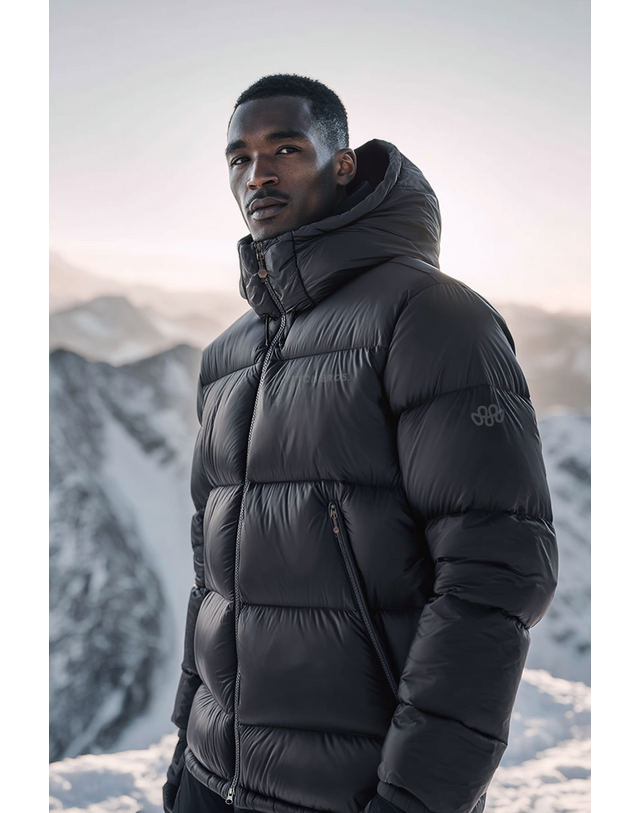 티톤 브로스 Bering Hoody 차콜 그레이 착용컷
