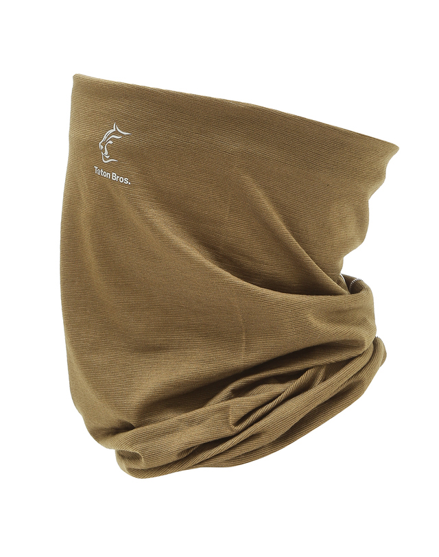 티톤 브로스 Axio Lite Neck Gaiter 진한 노랑 착용컷