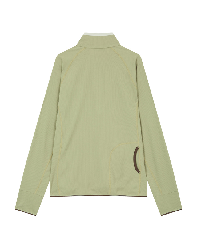 티톤 브로스 여성 Nokta Half Zip LS 밝은 카키 착용컷