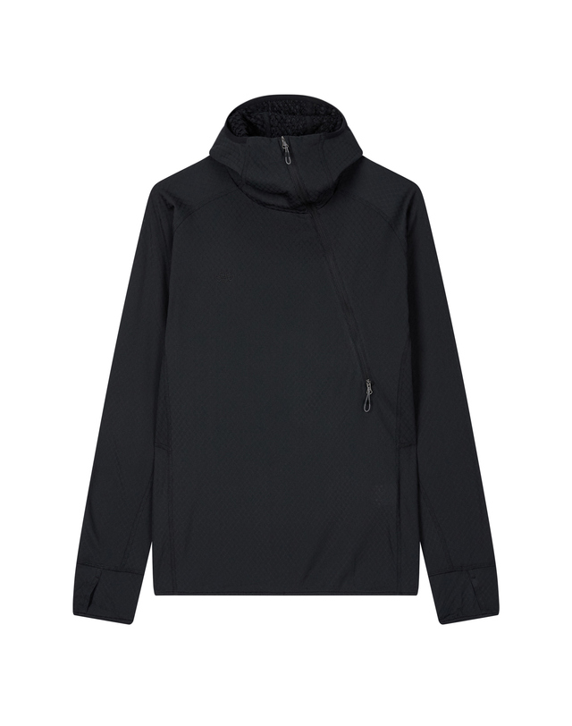 티톤 브로스 Zero-G Fleece Half Zip Hoody 블랙 착용컷