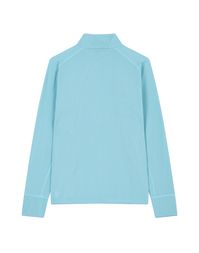 티톤 브로스 Zero-G Fleece Half zip 밝은 블루 착용컷