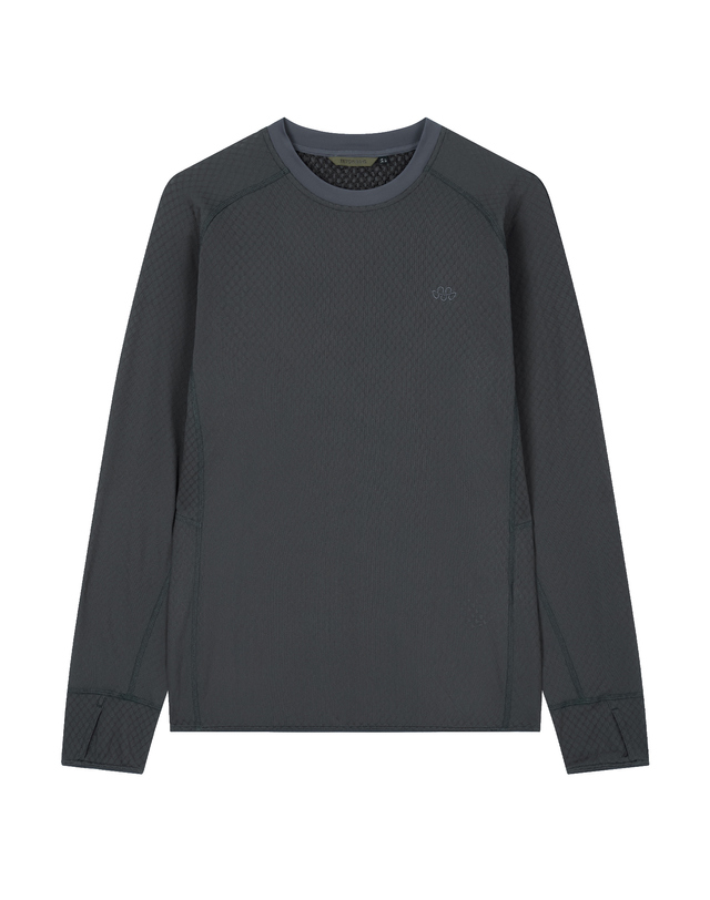 티톤 브로스 Zero-G Fleece Crew 차콜 그레이 착용컷