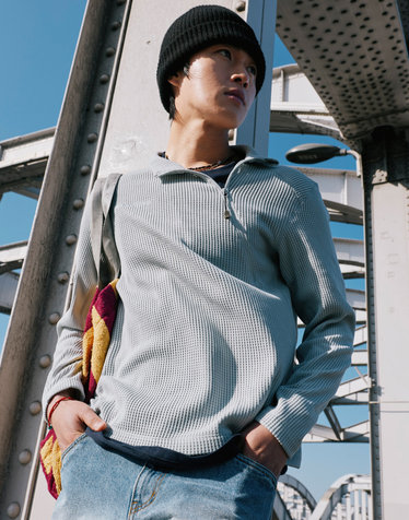 Power Dry Mesh Zip Tee