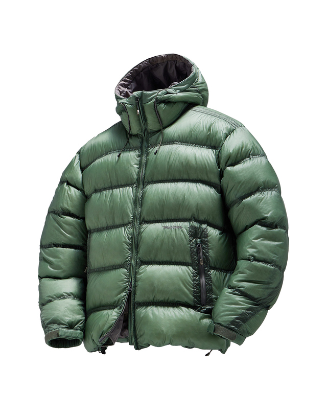 티톤 브로스 [경량]Alive Prism Down Jacket 탁한 카키 착용컷