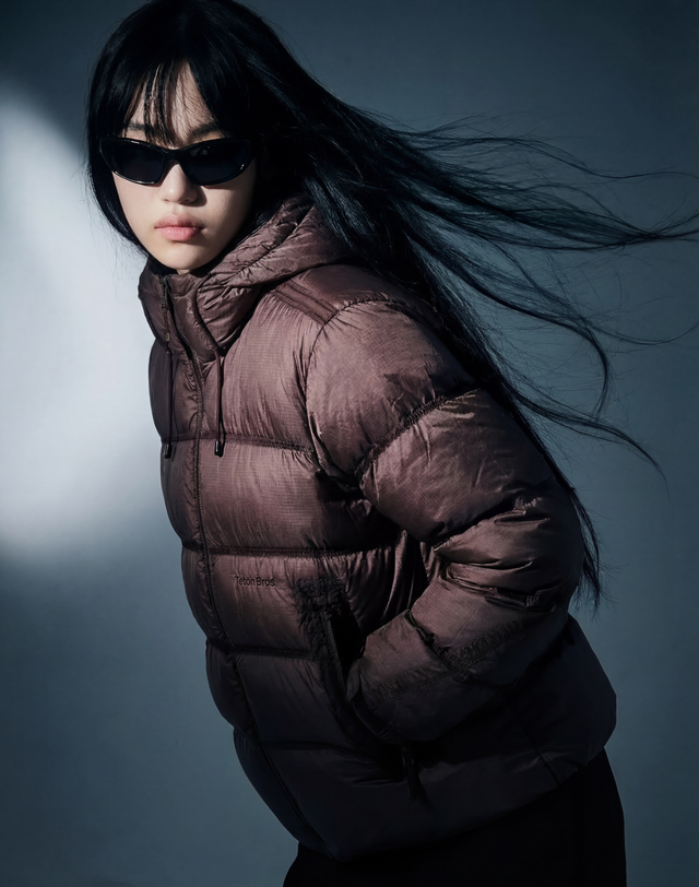 티톤 브로스 [경량/크롭기장]여성 Alive Prism Down Jacket 밝은 퍼플 상세