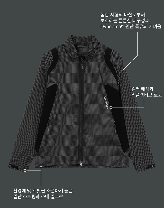 티톤 브로스 Gridcore+ Wind breaker 블랙 상세