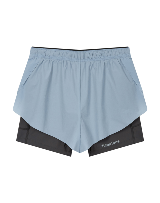 티톤 브로스 여성 Airlight 2in1 Shorts 밝은 블루 착용컷