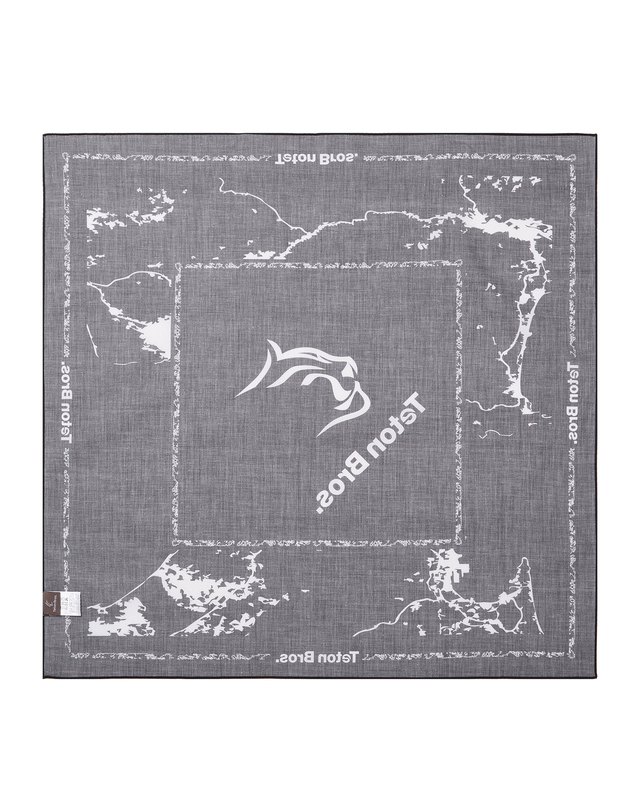 티톤 브로스 TETONBROS LOGO SCARF 블랙 착용컷