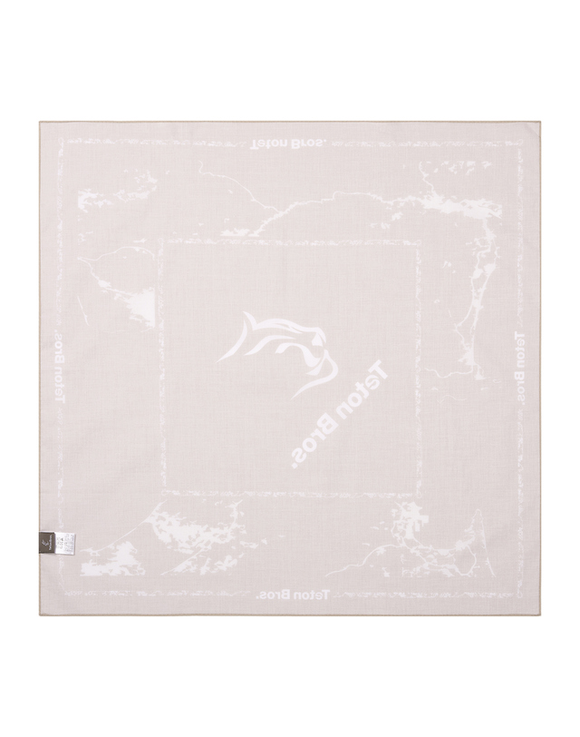 티톤 브로스 TETONBROS LOGO SCARF 베이지 착용컷