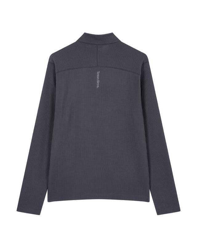 티톤 브로스 Power Dry Mesh Zip Tee 차콜 그레이 착용컷