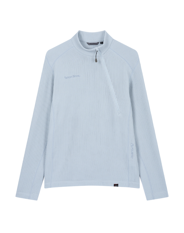 티톤 브로스 Power Dry Mesh Zip Tee 실버 착용컷