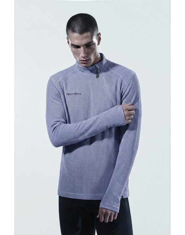 티톤 브로스 Power Dry Mesh Zip Tee 바이올렛 착용컷