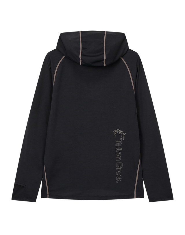티톤 브로스 Delta Lake Hoody 블랙 착용컷