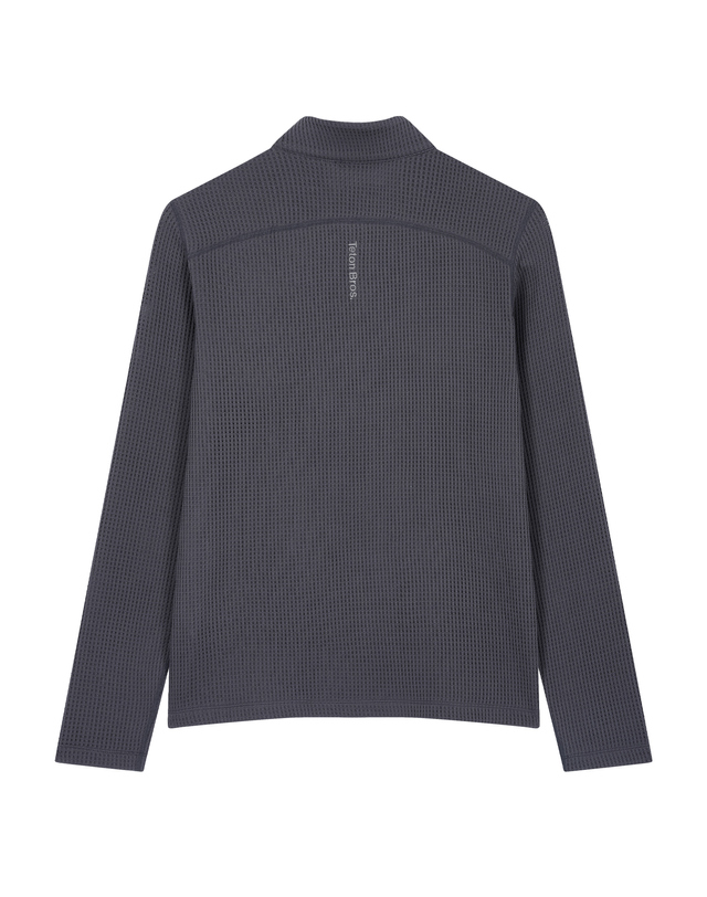 티톤 브로스 여성 Power Dry Mesh Zip Tee 차콜 그레이 착용컷