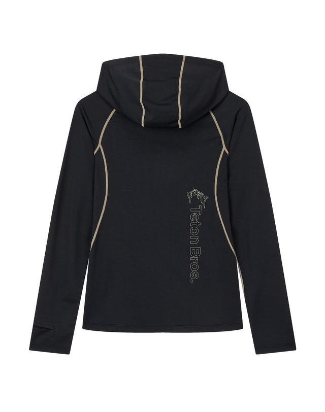 티톤 브로스 여성 Delta Lake Hoody 블랙 착용컷