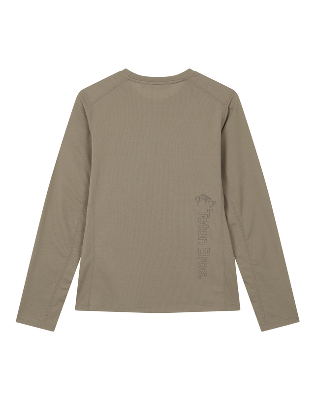 티톤 브로스 여성 Delta Lake L/S Tee 베이지 착용컷