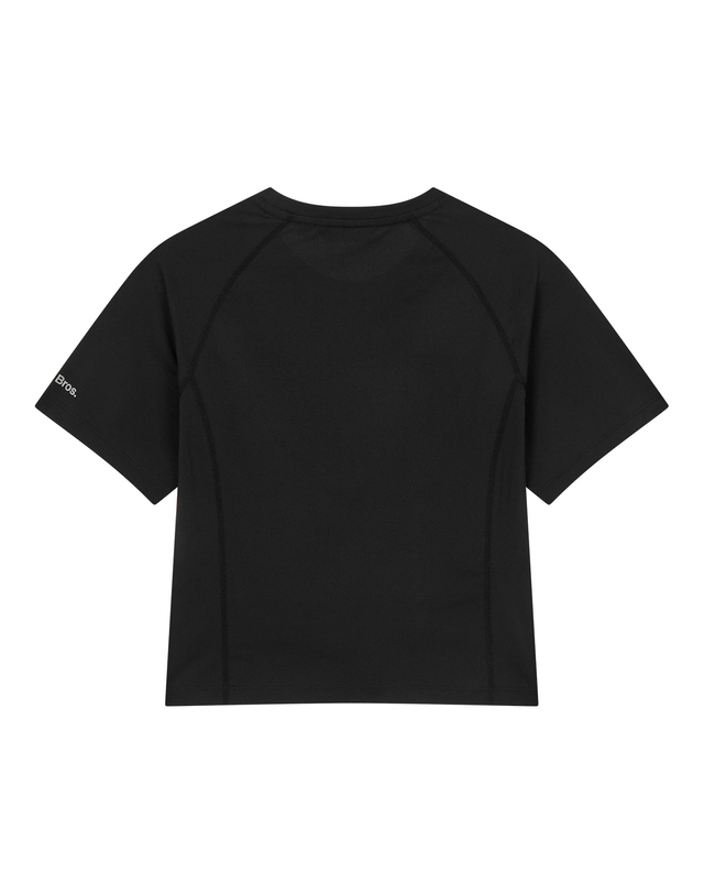 티톤 브로스 여성 Soft touch Crop S/S Tee 블랙 착용컷