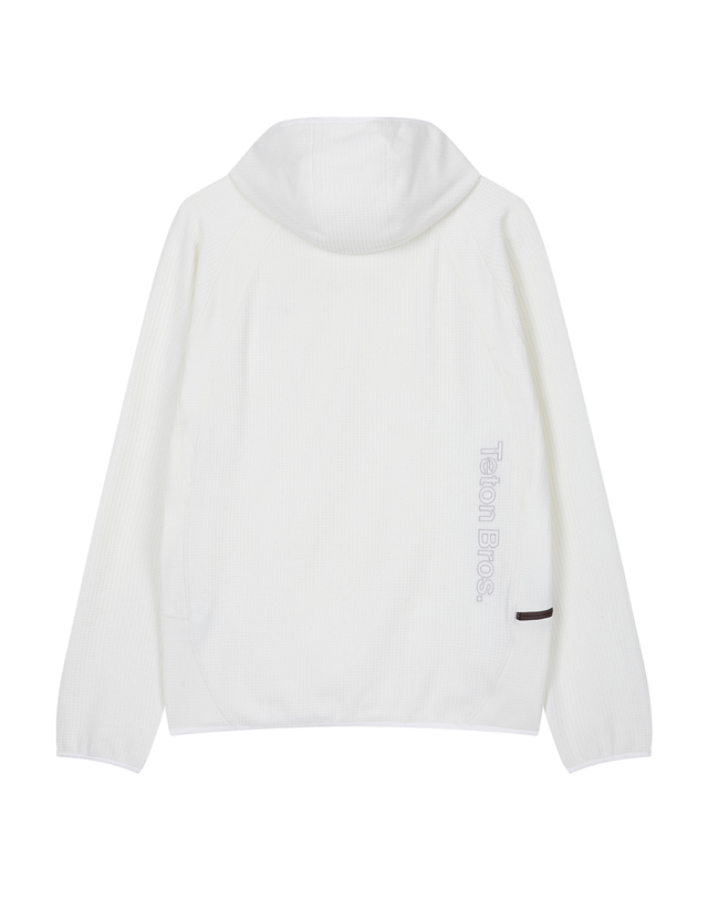 티톤 브로스 Power Grid L/S Hoodie 흰색 착용컷