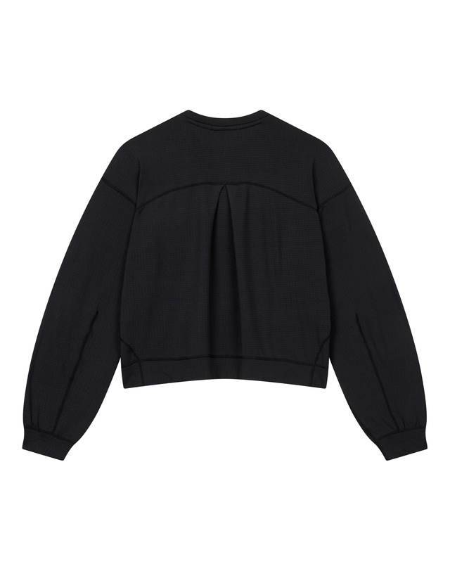 티톤 브로스 WS Stride Grid L/S TEE 블랙 착용컷