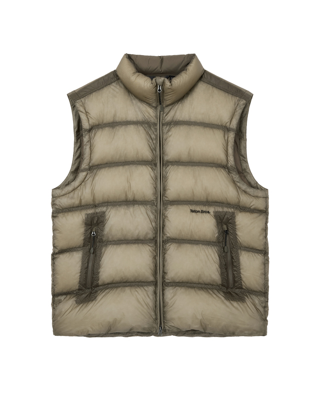 티톤 브로스 [경량]Alive Prism Down Vest 밝은 베이지 착용컷