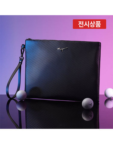 [전시상품] 미즈노 MZ 클러치백 프리미엄 골프용품 스트랩 파우치백 5LKP2401