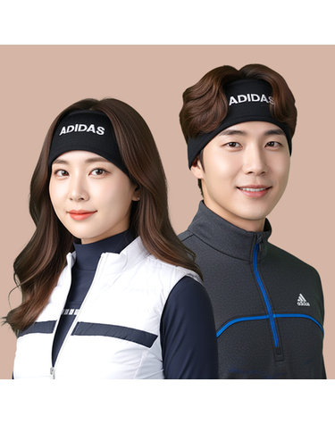 아디다스 방한 양면 스포츠 헤어밴드 러닝 런닝 운동 귀마개 IA9631