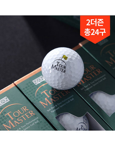 2더즌 총24구 넥센 투어 마스터 소프트필 퍼포먼스 프리미엄 3피스 골프공 고반발 비거리 볼