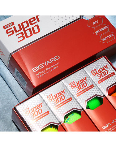 넥센 빅야드 NEW 슈퍼300 고반발 3피스 골프공 비거리 장타 퍼팅라인 골프볼 비거리 장타 퍼팅라인 골프볼