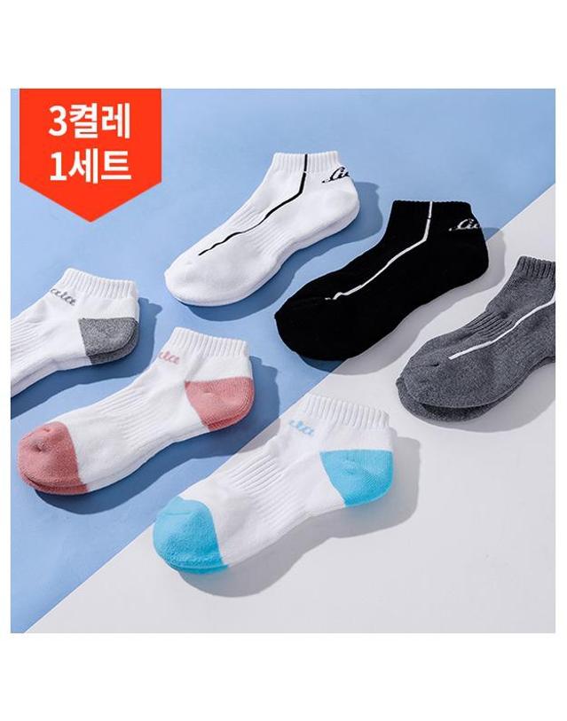 리카타 3켤레 1세트/리카타 퍼스트 단목 남성 여성 골프양말 착용컷