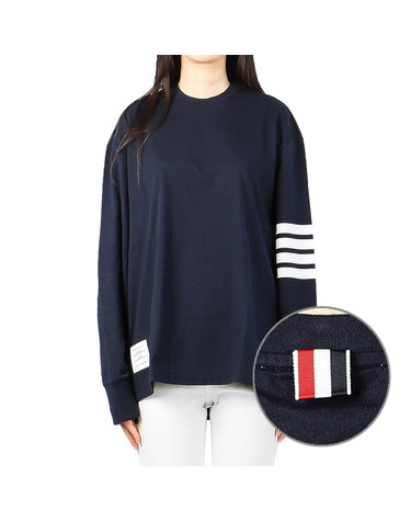 [톰브라운] 24SS (FJS066A 06221 415) 여성 오버사이즈 긴팔 티셔츠