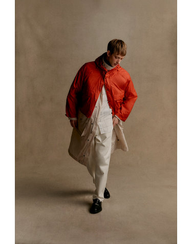 [Barbour X Kaptain Sunshine] 남성 아이보리 Endurance 캐주얼 자켓