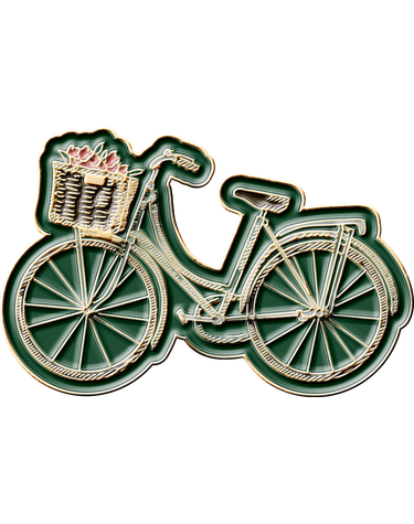 바버 카키 Bicycle 핀뱃지